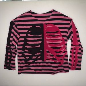 Vile striped bone sweatshirt
